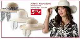 KIK Sombrero de sol con cinta oferta