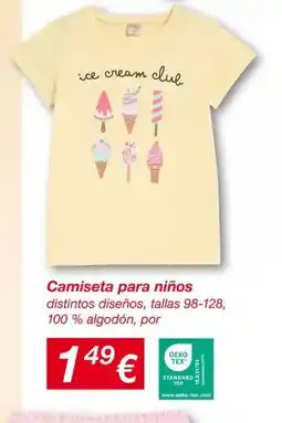 KIK Camiseta para niño oferta
