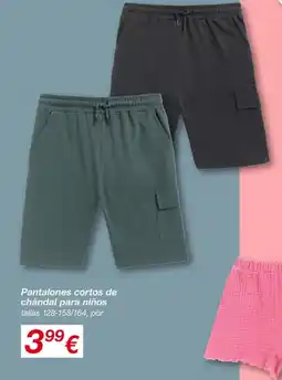 KIK Pantalones cortos de chándal para niños oferta