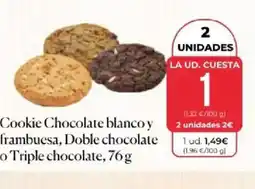 SPAR Cookie Chocolate blanco y frambuesa, Doble chocolate o Triple chocolate oferta