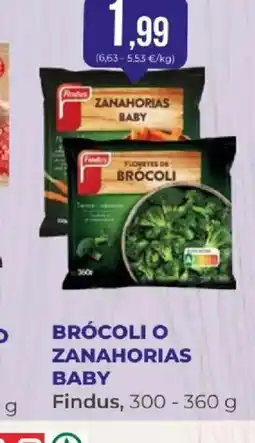 SPAR FINDUS Brócoli o zanahorias baby oferta