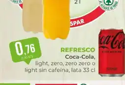 SPAR COCA-COLA Refresco oferta