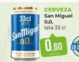 SPAR SAN MIGUEL 0,0 Cerveza oferta
