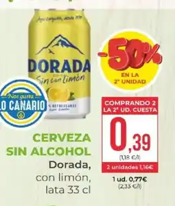 SPAR DORADA Cerveza sin alcohol oferta