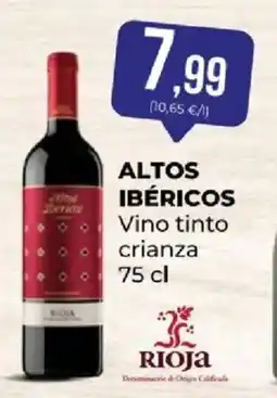 SPAR ALTOS IBÉRICOS Vino tinto crianza oferta