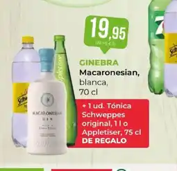 SPAR Ginebra macaronesian, blanca oferta