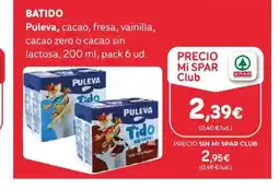 SPAR PULEVA Batido oferta