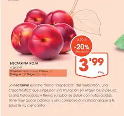 Supermercados Plaza Nectarina roja oferta