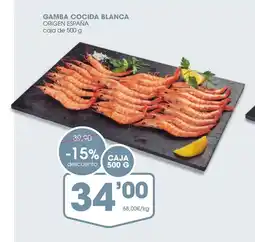 Supermercados Plaza Gamba cocida blanca oferta