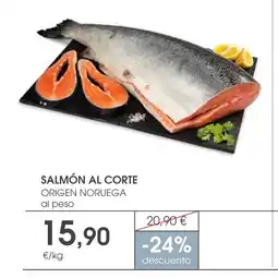 Supermercados Plaza Salmón al corte oferta