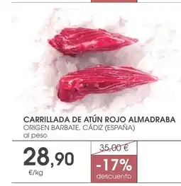 Supermercados Plaza Carrillada de atún rojo almadraba oferta