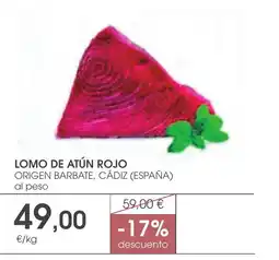 Supermercados Plaza Lomo de atún rojo oferta