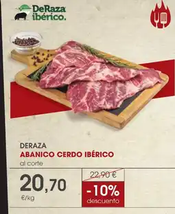 Supermercados Plaza Deraza abanico cerdo ibérico oferta