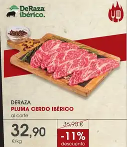 Supermercados Plaza Deraza pluma cerdo ibérico oferta