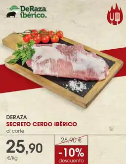 Supermercados Plaza Deraza secreto cerdo ibérico oferta