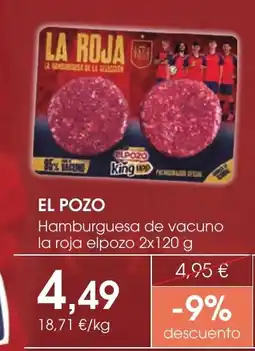Supermercados Plaza EL POZO Hamburguesa de vacuno la roja oferta