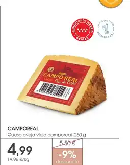 Supermercados Plaza CAMPOREAL Queso oveja viejo camporeal oferta