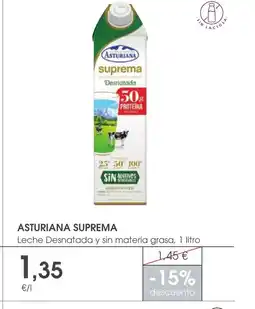 Supermercados Plaza ASTURIANA SUPREMA Leche Desnatada y sin materia grasa oferta