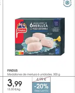 Supermercados Plaza FINDUS Medallones de merluza 6 unidades oferta