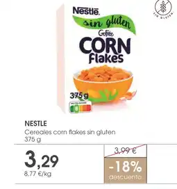 Supermercados Plaza NESTLE Cereales corn flakes sin gluten oferta