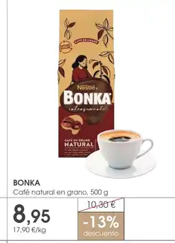 Supermercados Plaza BONKA Café natural en grano oferta