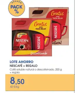 Supermercados Plaza NESCAFÉ + REGALO Café soluble natural o descafeinado, oferta