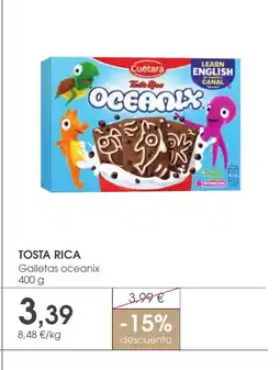 Supermercados Plaza TOSTA RICA Galletas oceanix oferta
