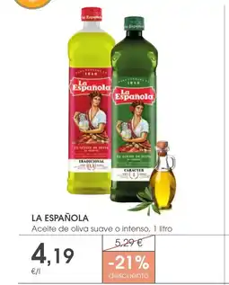 Supermercados Plaza LA ESPAÑOLA Aceite de oliva suave o intenso oferta
