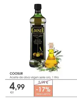 Supermercados Plaza COOSUR Aceite de oliva virgen serie oro oferta
