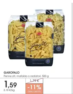 Supermercados Plaza GAROFALO Penne ziti, mafalda o radiatori oferta