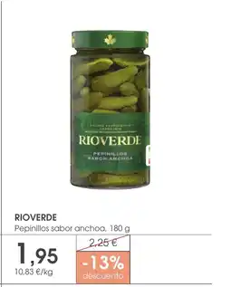 Supermercados Plaza RIOVERDE Pepinillos sabor anchoa oferta