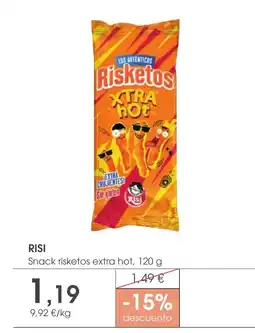 Supermercados Plaza RISI Snack risketos extra hot oferta