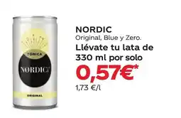 Supermercados Plaza NORDIC Original, Blue y Zero oferta