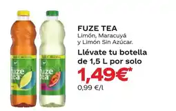 Supermercados Plaza FUZE TEA Limón, Maracuyá y Limón Sin Azúcar oferta