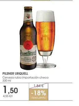 Supermercados Plaza PILSNER URQUELL Cerveza rubia importación checa oferta