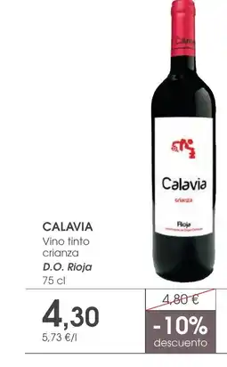 Supermercados Plaza CALAVIA Vino tinto crianza D.O. Rioja oferta