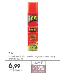 Supermercados Plaza ZUM Laca insecticida para hormigas cucarachas y arañas oferta