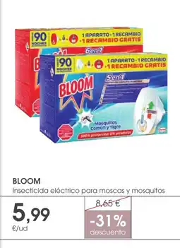 Supermercados Plaza BLOOM Insecticida eléctrico para moscas y mosquitos oferta