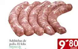 Supermercados Bip Bip Salchichas de pollo oferta