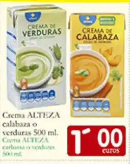 Supermercados Bip Bip ALTEZA Crema calabaza o verduras oferta