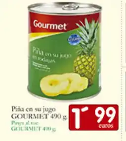 Supermercados Bip Bip GOURMET Piña en su jugo oferta