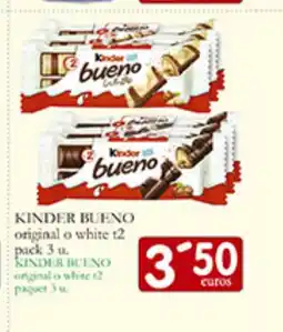 Supermercados Bip Bip KINDER BUENO original o white 12 oferta