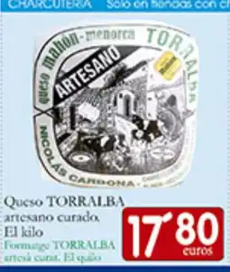 Supermercados Bip Bip TORRALBA Queso artesano curado oferta