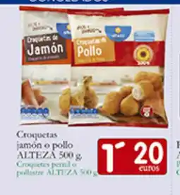 Supermercados Bip Bip ALTEZA Croquetas jamón o pollo oferta