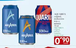 Supermercados Bip Bip AQUARIUS original, melocotón rojo o naranja oferta