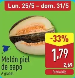 ALDI Melón piel de sapo oferta