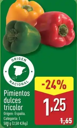 ALDI Pimientos dulces tricolor oferta