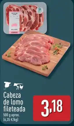 ALDI Cabeza de lomo fileteada oferta