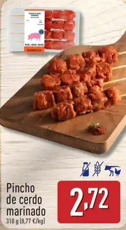 ALDI Pincho de cerdo marinado oferta