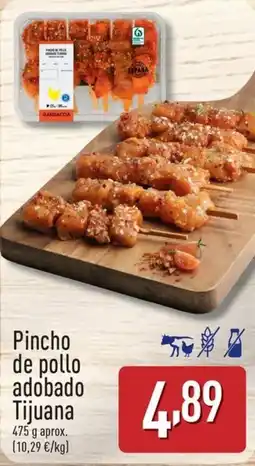 ALDI Pincho de pollo adobado Tijuana oferta